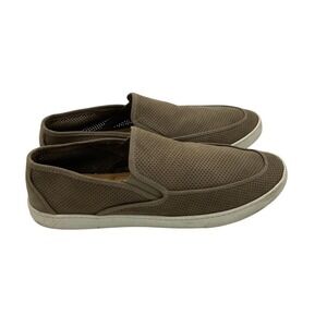 Flag Ltd Napa Glove Leather‎ Slip‑On Loafer Men  13M Tan Perforated Casual Shoe